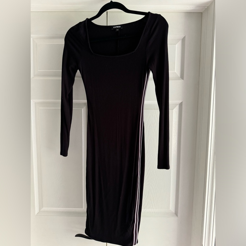 Express bodycon black dress XXS